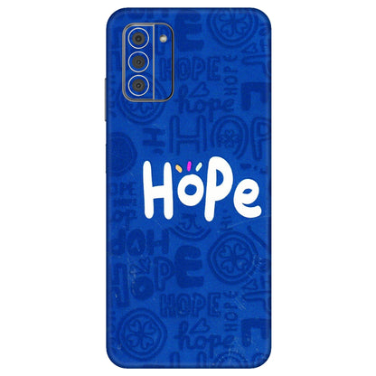 HMD NOKIA Phone Skins (All Models) - Hope Doodles Blue - 3D Embossed Finish (L-43) HMD Nokia G42 5G