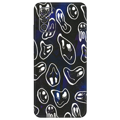 HMD NOKIA Phone Skins (All Models) - Distorted Smileys - 3D Embossed Finish (L-92) HMD Nokia G42 5G