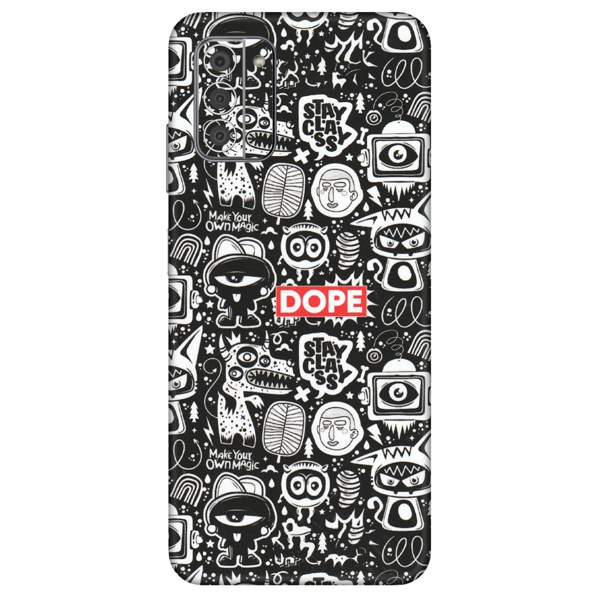HMD NOKIA Phone Skins (All Models) - Dope Stay Classy Black Doodles - Matte Finish (M-126) HMD Nokia G42 5G