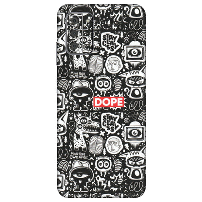 HMD NOKIA Phone Skins (All Models) - Dope Stay Classy Black Doodles - Matte Finish (M-126) HMD Nokia G42 5G