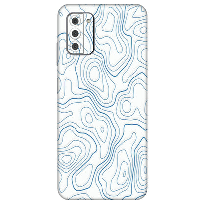 HMD NOKIA Phone Skins (All Models) - Blue And White Swirls - Matte Finish (M-139) HMD Nokia G42 5G