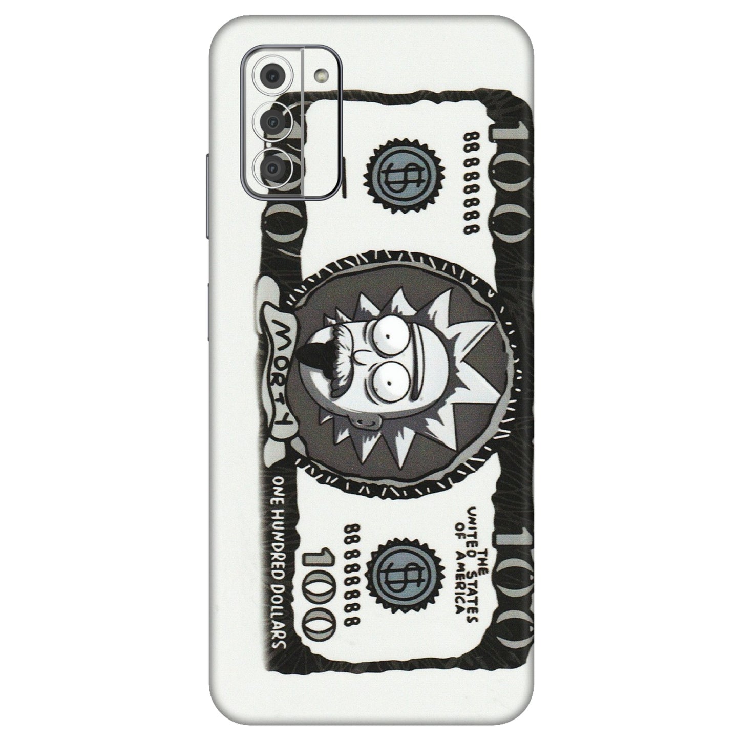 HMD NOKIA Phone Skins (All Models) - Rick And Morty Hundred Dollar Anime - Matte Finish (M-161) HMD Nokia G42 5G