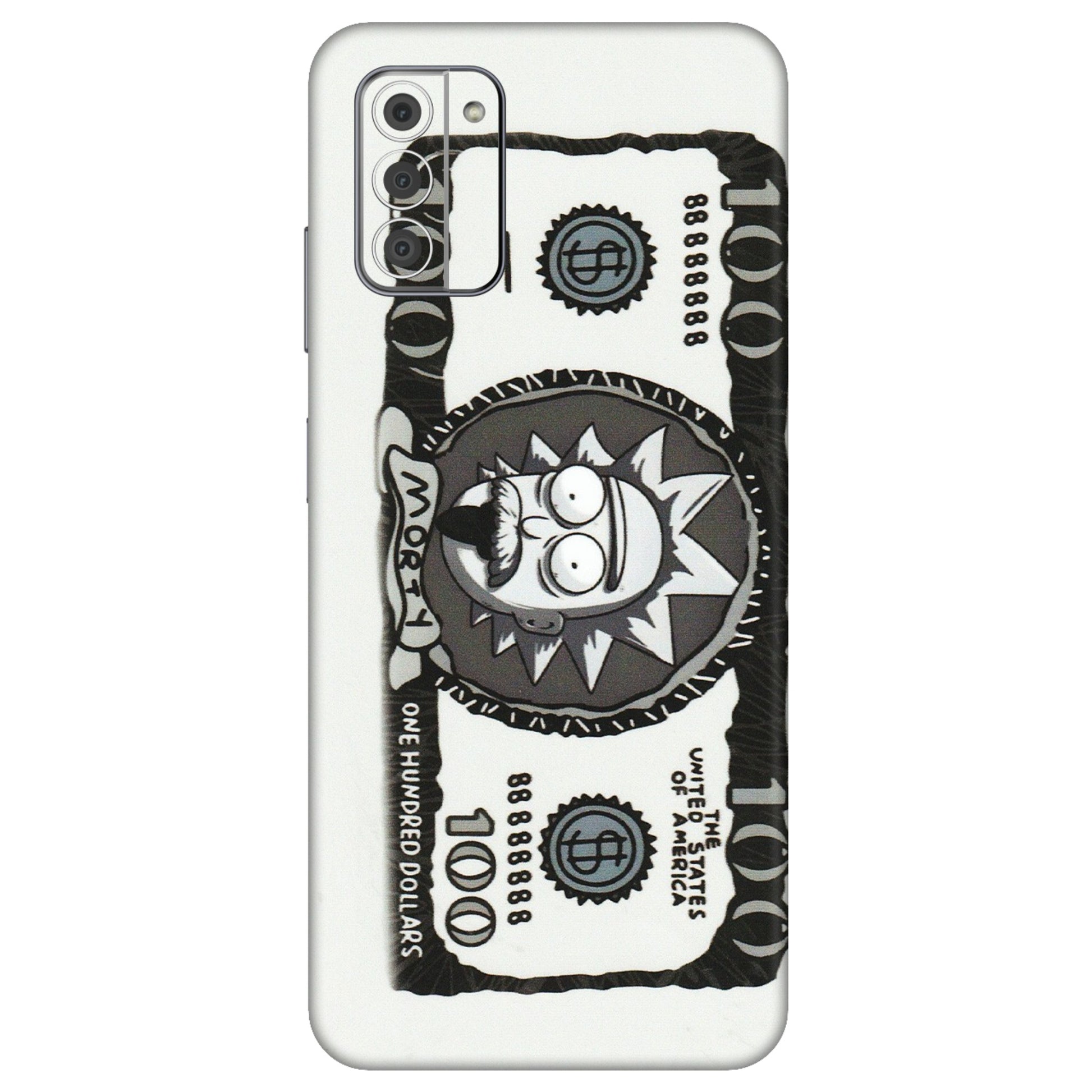 HMD NOKIA Phone Skins (All Models) - Rick And Morty Hundred Dollar Anime - Matte Finish (M-161) HMD Nokia G42 5G