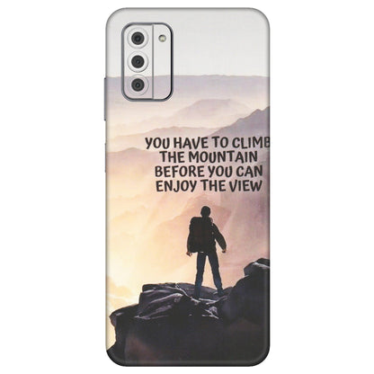 HMD NOKIA Phone Skins (All Models) - Motivational Hiking Mountain - Matte Finish (M-28) HMD Nokia G42 5G