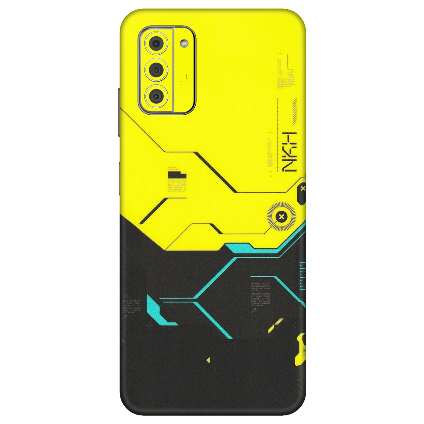 HMD NOKIA Phone Skins (All Models) - Black Yellow Technica - Matte Finish (M-53) HMD Nokia G42 5G