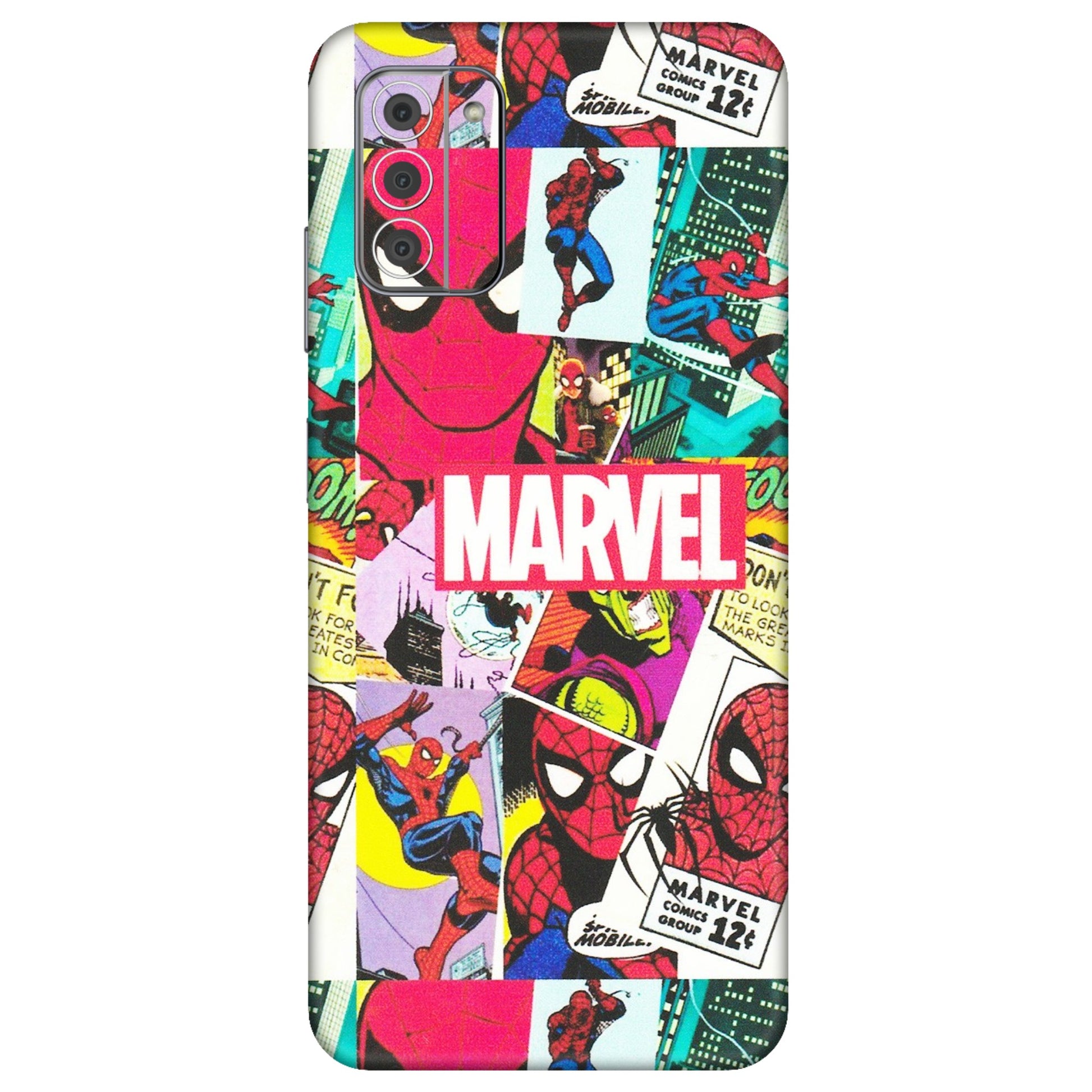 HMD NOKIA Phone Skins (All Models) - Marvel Comic Spiderman Grafitti - Matte Finish (M-72) HMD Nokia G42 5G