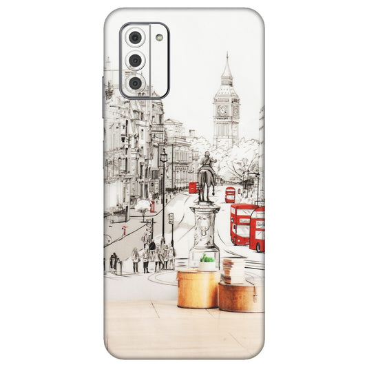 HMD NOKIA Phone Skins (All Models) - London Street - Transparent Finish (T-02) HMD Nokia G42 5G