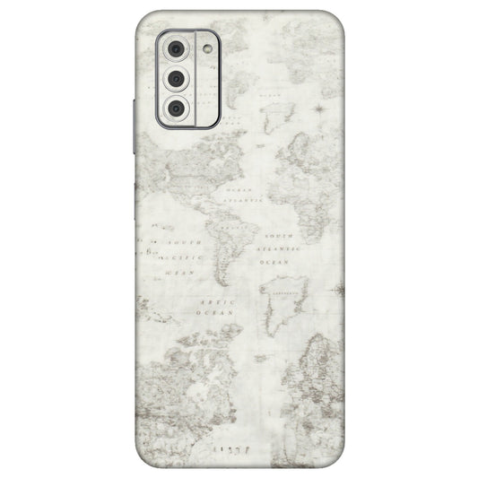 HMD NOKIA Phone Skins (All Models) - World Travel Map - Transparent Finish (T-04) HMD Nokia G42 5G