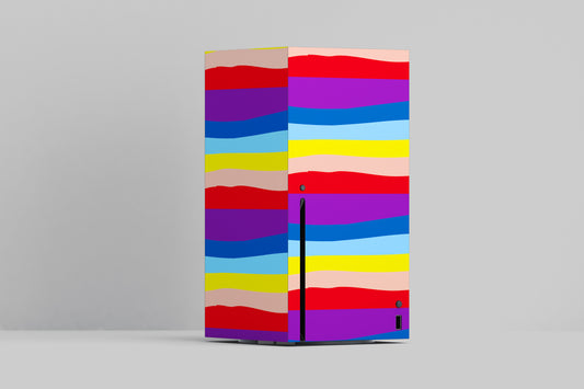 Xbox Series X Rainbow Wave Art Matte Finish Skin