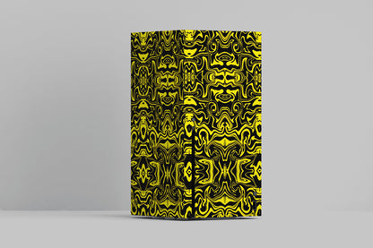 Xbox Series X Yellow And Black Abstract Liquid Matte Finish Skin