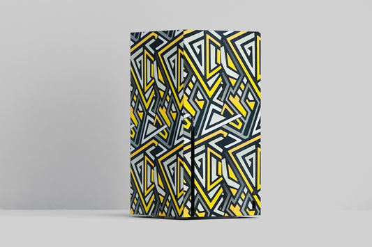 Xbox Series X Yellow And Grey Zig Zag Matte Finish Skin