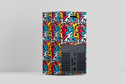 Xbox Series X RGB Zig Zag Matte Finish Skin