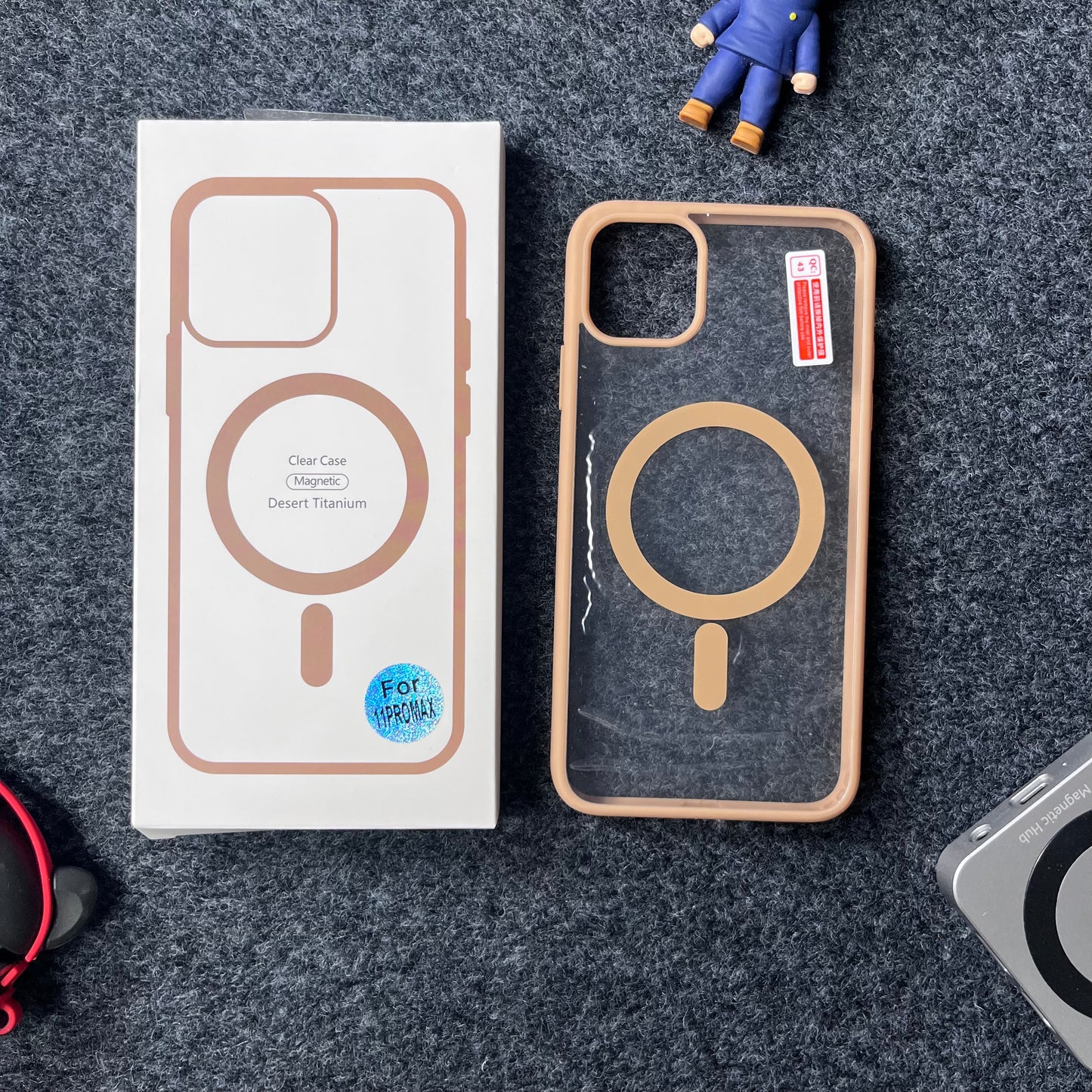 Desert Titanium Magsafe Cover & Case for iPhone (All Models)