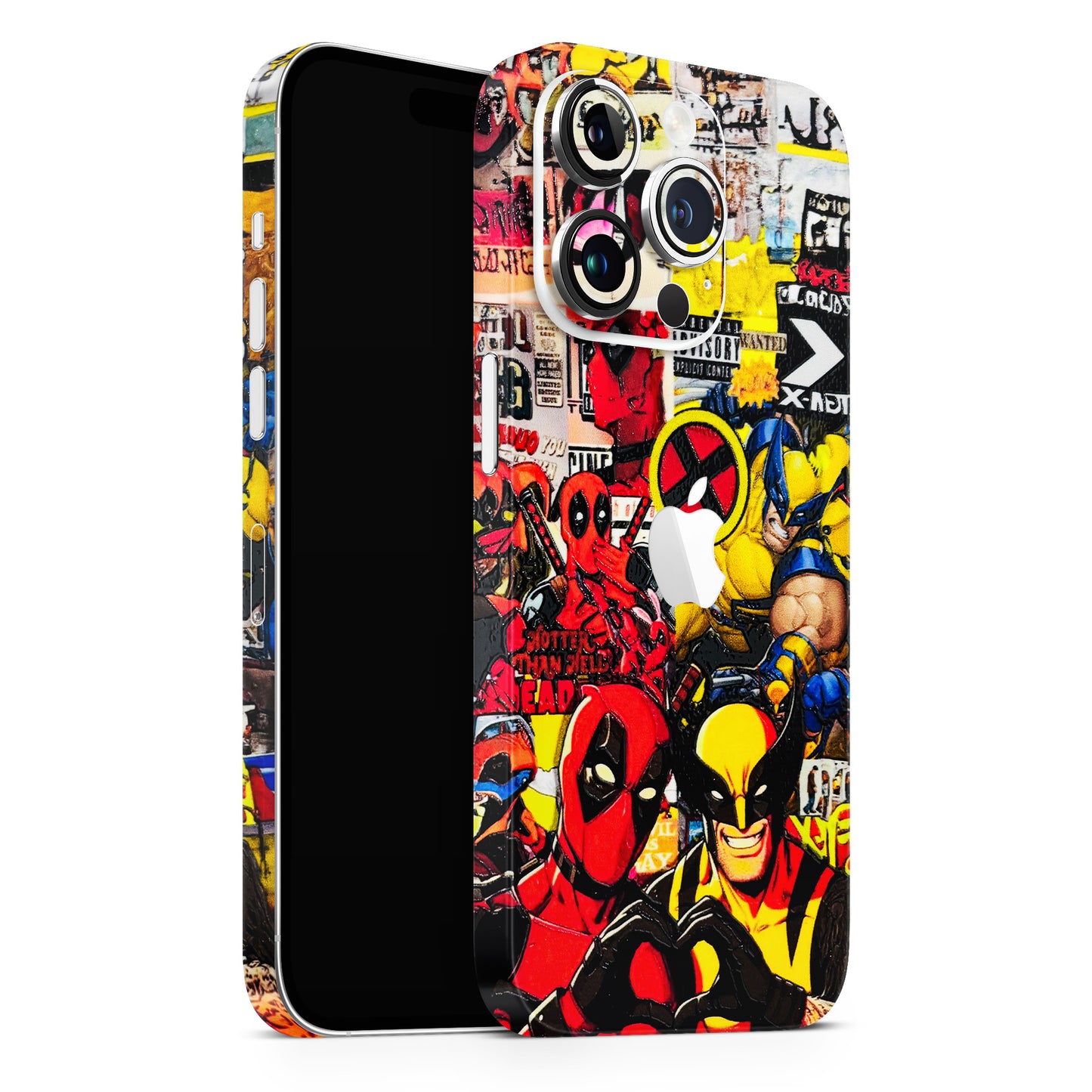 Spidy Wolverine 3D Embossed Phone Skin