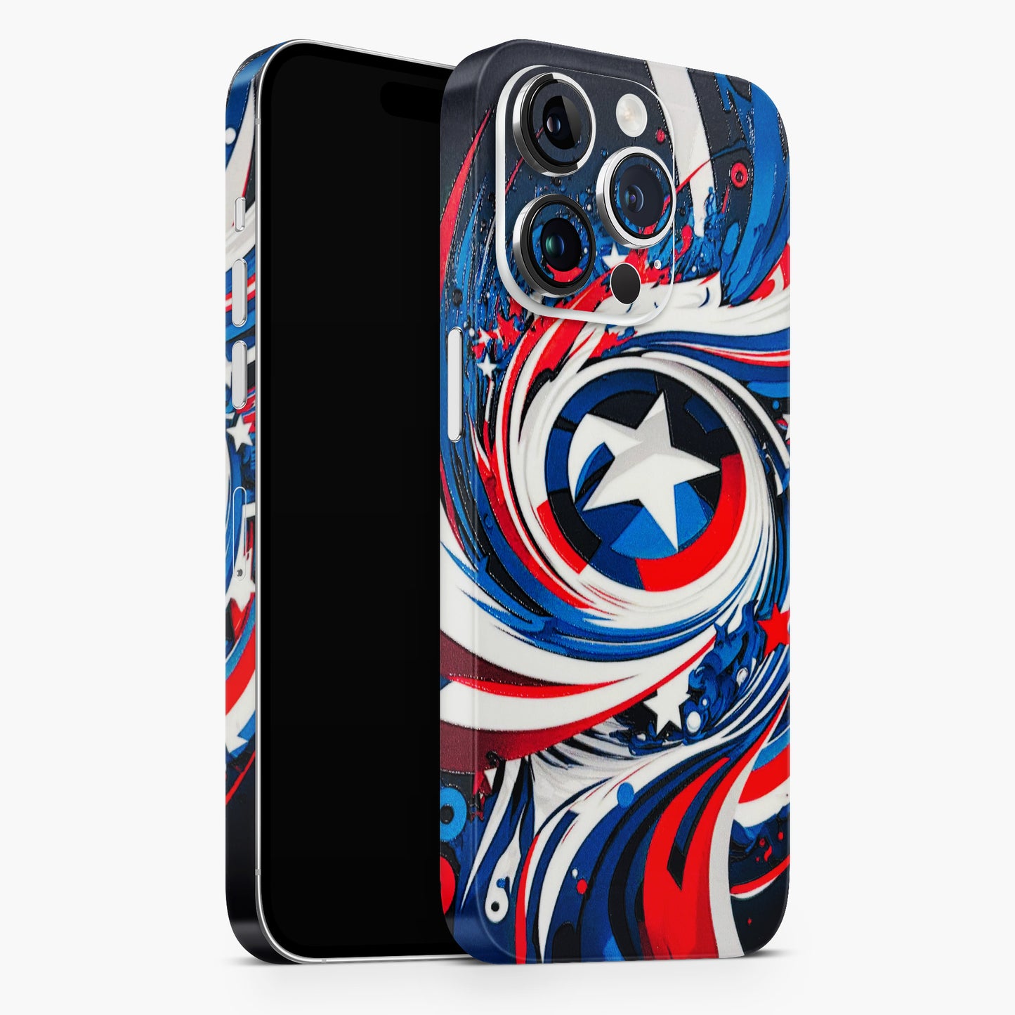 Captain America Logo 3D Embossed Phone Skin