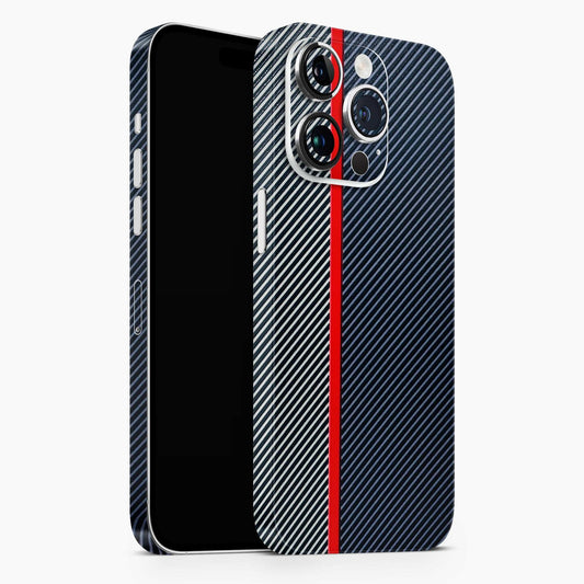 Blue Sober Lines 3D Embossed Phone Skin
