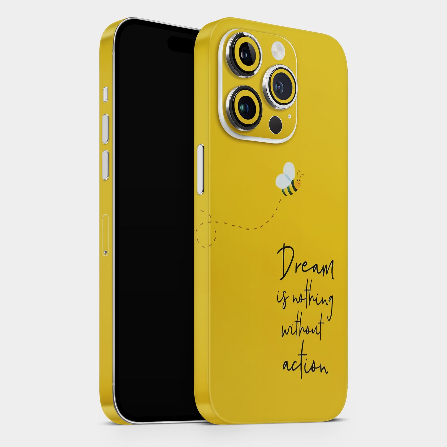 Dream Is Nothing Without Action Matte Finish Phone Skin