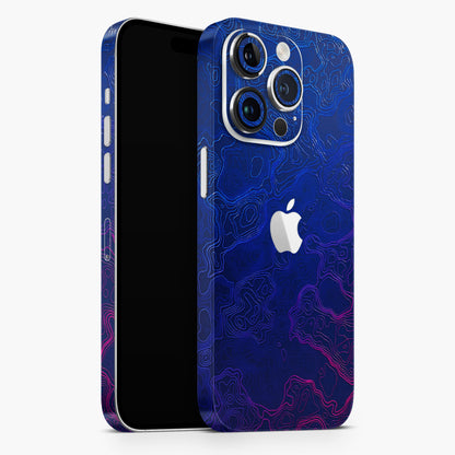 Purple Ripples Swirl 3D Embossed Phone Skin