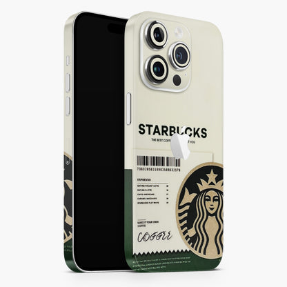 Starbucks Barcode 3D Embossed Phone Skin