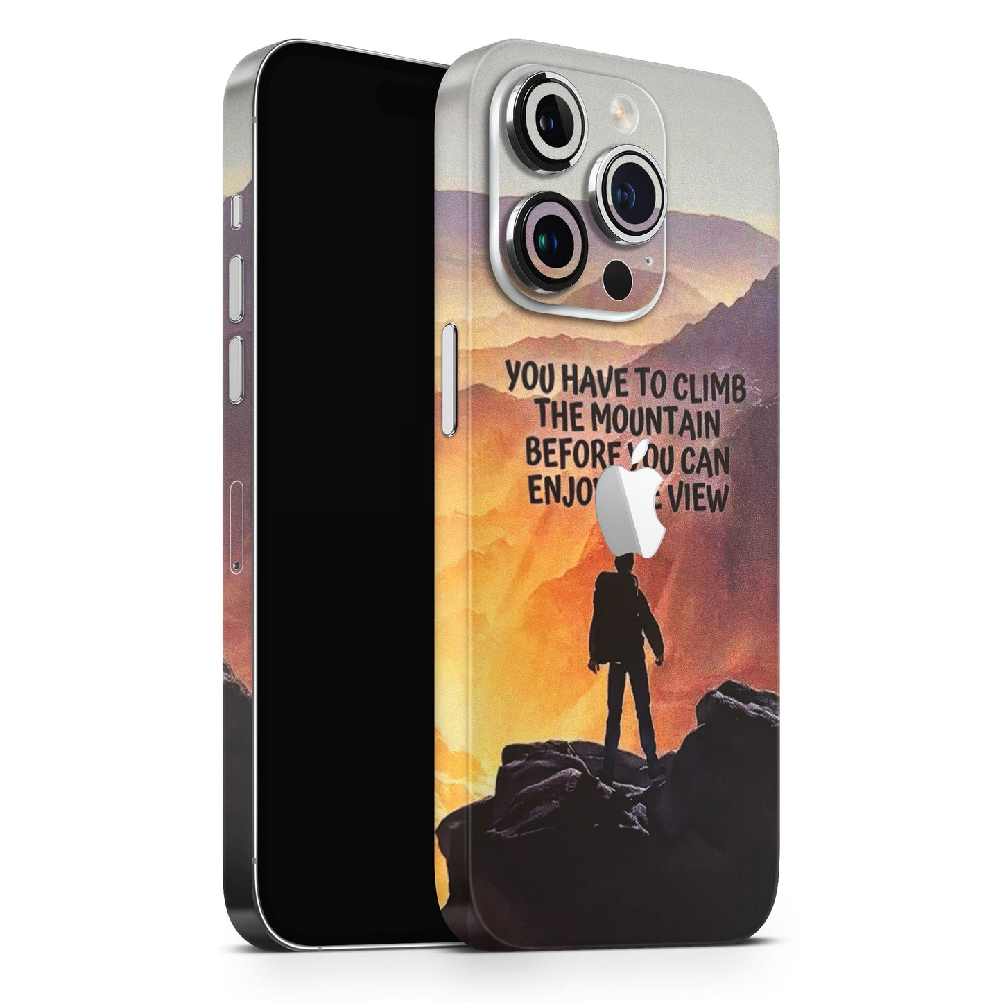 Motivational Hiking Mountain Matte Finish Phone Skin