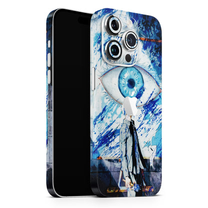 Anime Sea Blue Eye 3D Embossed Phone Skin