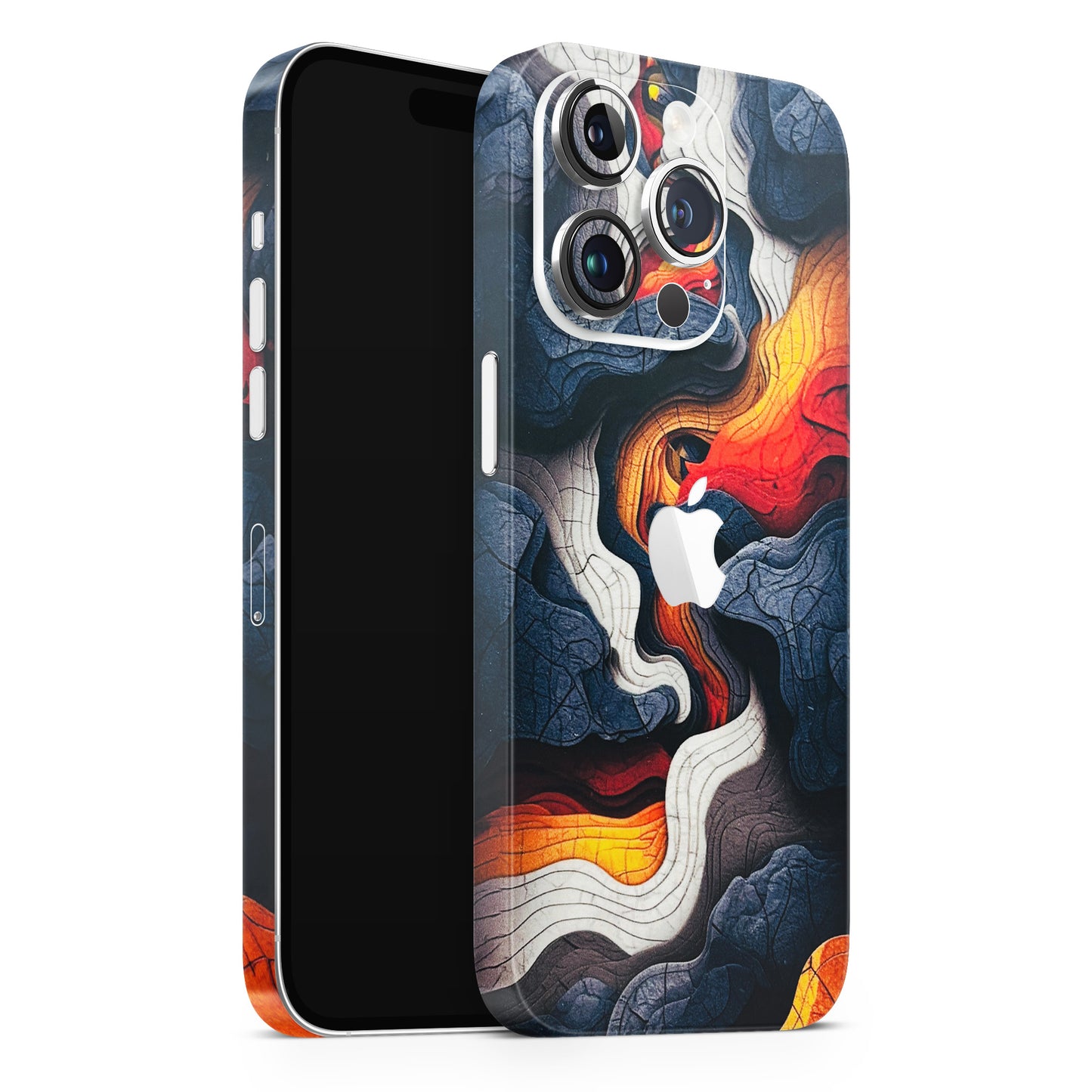 Abstract Volcanic Layers Matte Finish Phone Skin