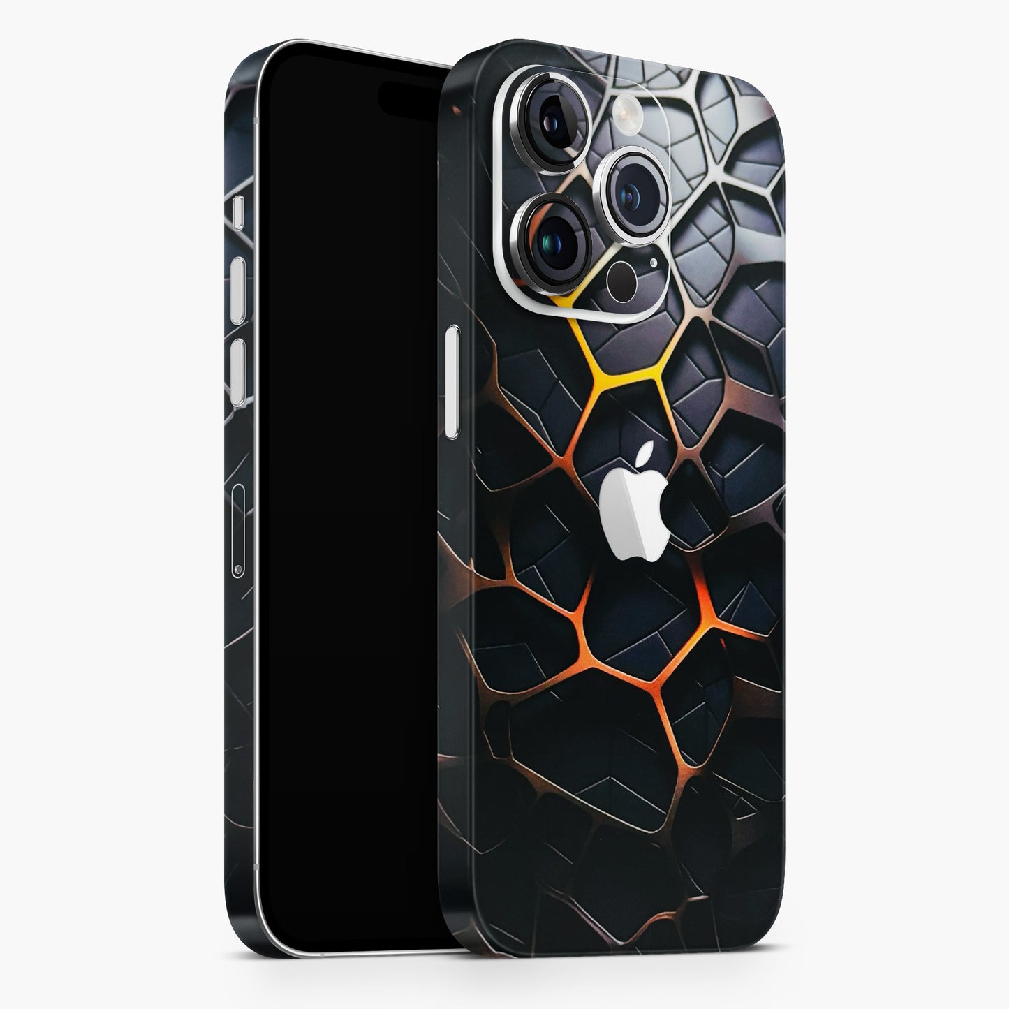 New Abstract Graphite Tiles Matte Finish Phone Skin