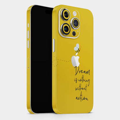 Dream Is Nothing Without Action Matte Finish Phone Skin