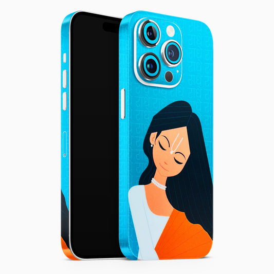 Radhe Radhe With Hindu Symbol Matte Finish Phone Skin