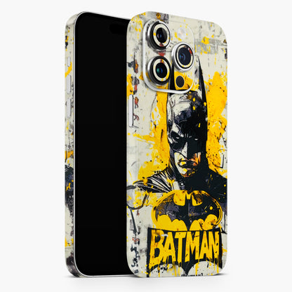 Batman Yellow BT 3D Embossed Phone Skin