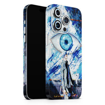 Anime Sea Blue Eye 3D Embossed Phone Skin