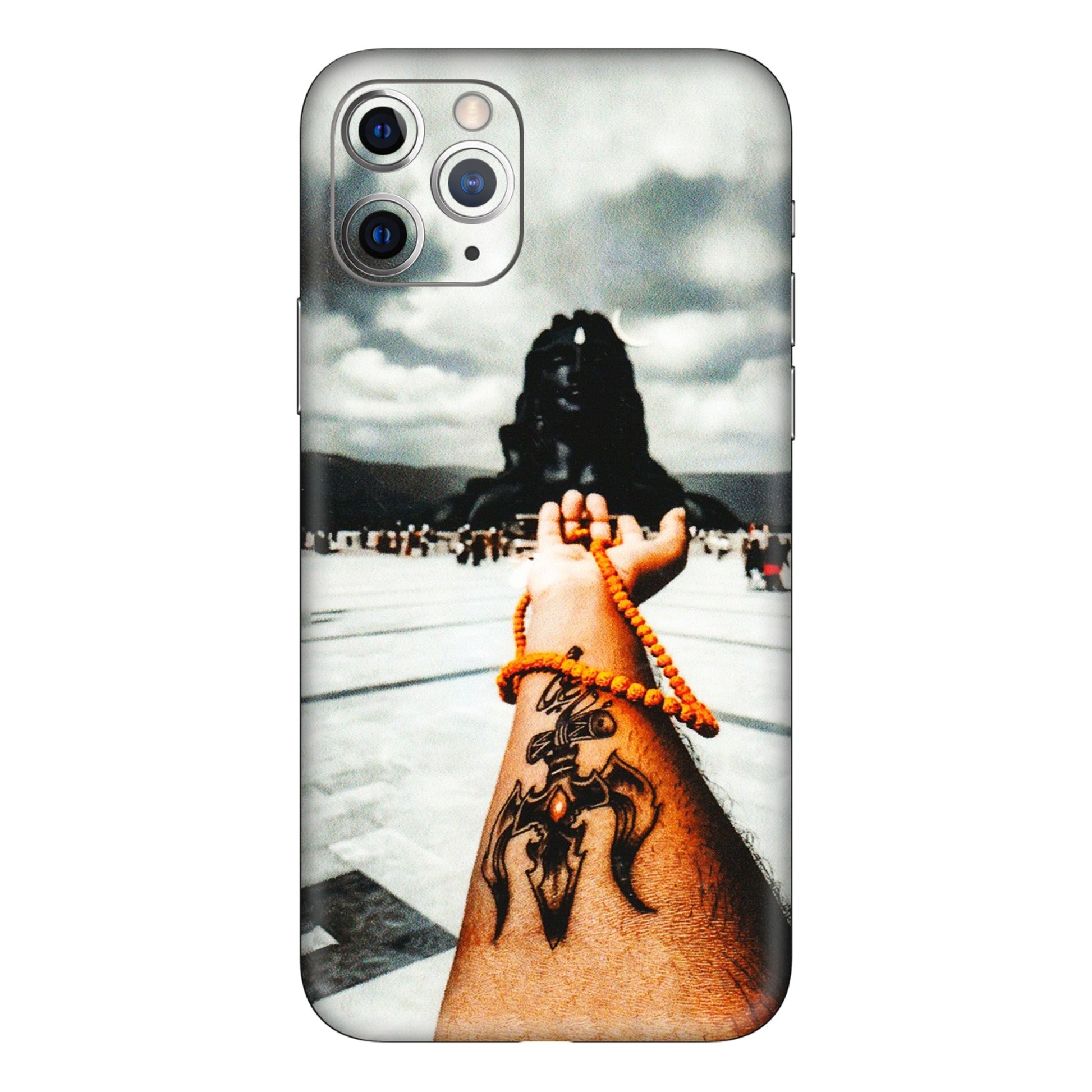 Apple iPhone Skins (All Models) - Jai Adiyogi Mahakaal - 3D Embossed Finish (L-164) iPhone 11 Pro Max