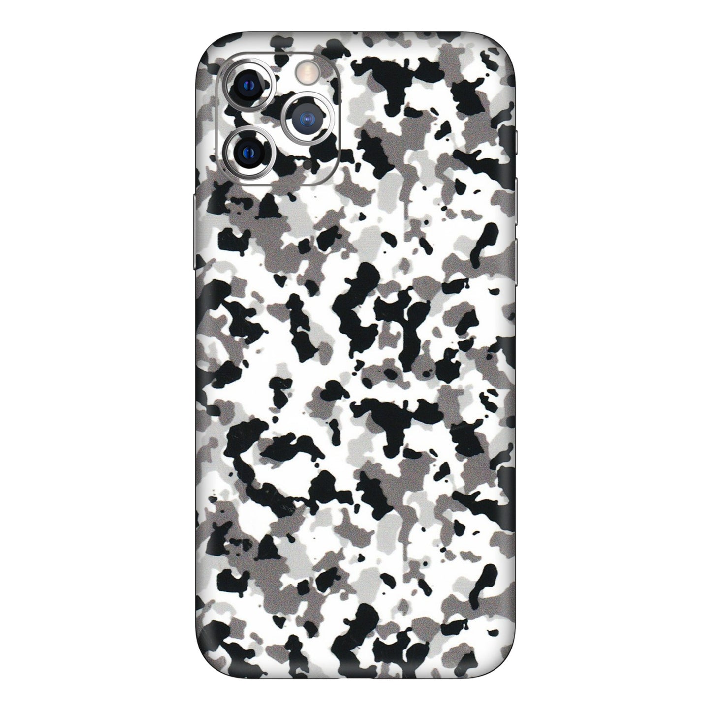 Apple iPhone Skins (All Models) - White Black Camouflage - 3D Embossed Finish (L-18) iPhone 11 Pro Max
