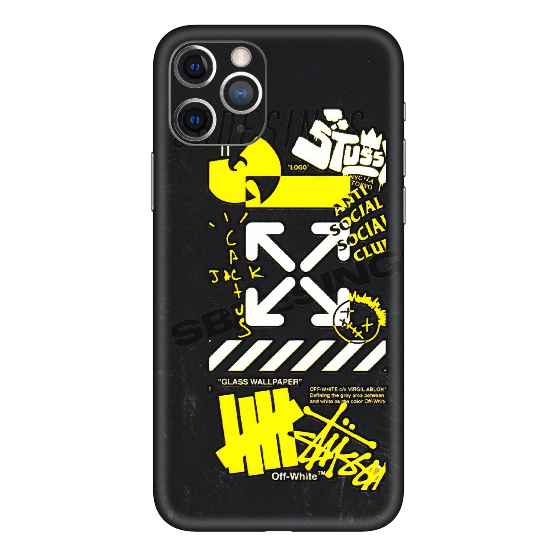 Apple iPhone Skins (All Models) - Anti Social Graffiti - 3D Embossed Finish (L-198) iPhone 11 Pro Max