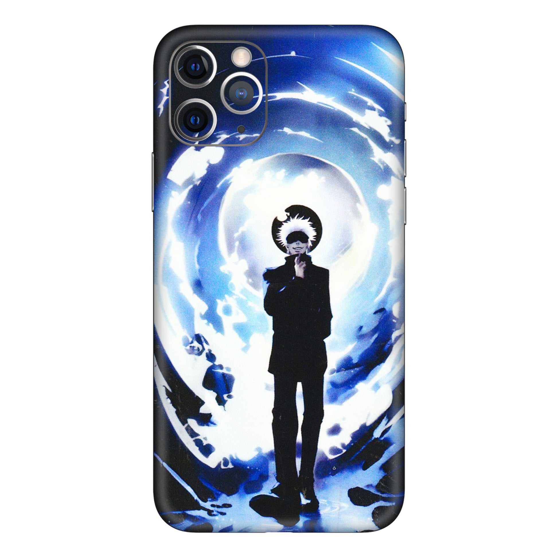 Apple iPhone Skins (All Models) - Satoru Gojo Dark Blue - 3D Embossed Finish (L-235) iPhone 11 Pro Max