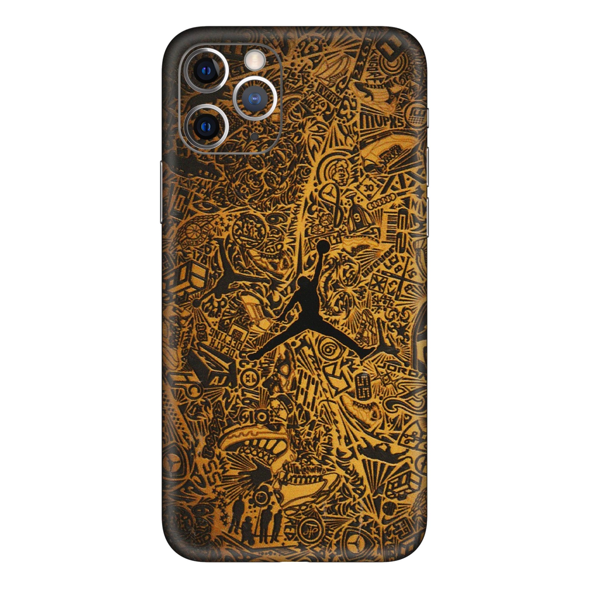 Apple iPhone Skins (All Models) - Premium Gold Basketball Player - 3D Embossed Finish (L-236) iPhone 11 Pro Max