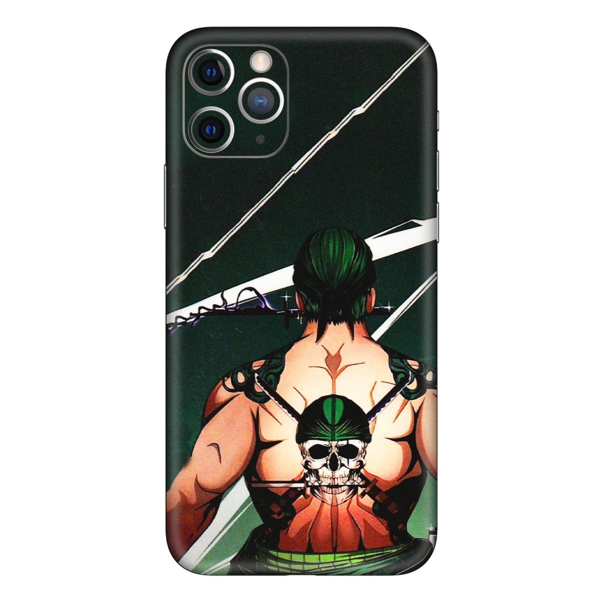 Apple iPhone Skins (All Models) - Zoro Anime - 3D Embossed Finish (L-23) iPhone 11 Pro Max