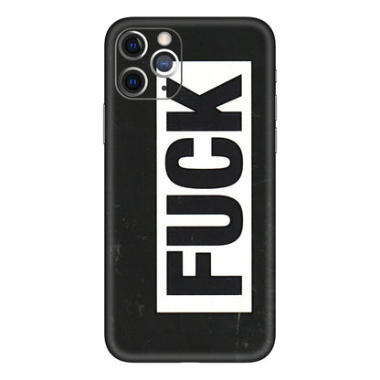 Apple iPhone Skins (All Models) - The F Word - 3D Embossed Finish (L-255) iPhone 11 Pro Max