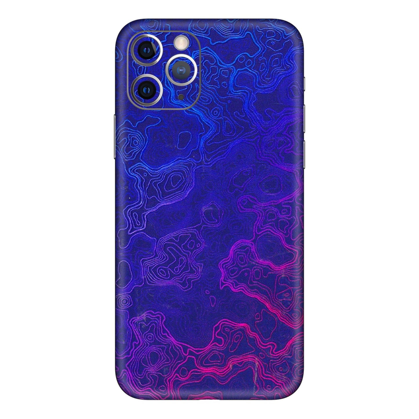 Apple iPhone Skins (All Models) - Purple Ripples Swirl - 3D Embossed Finish (L-314) iPhone 11 Pro Max
