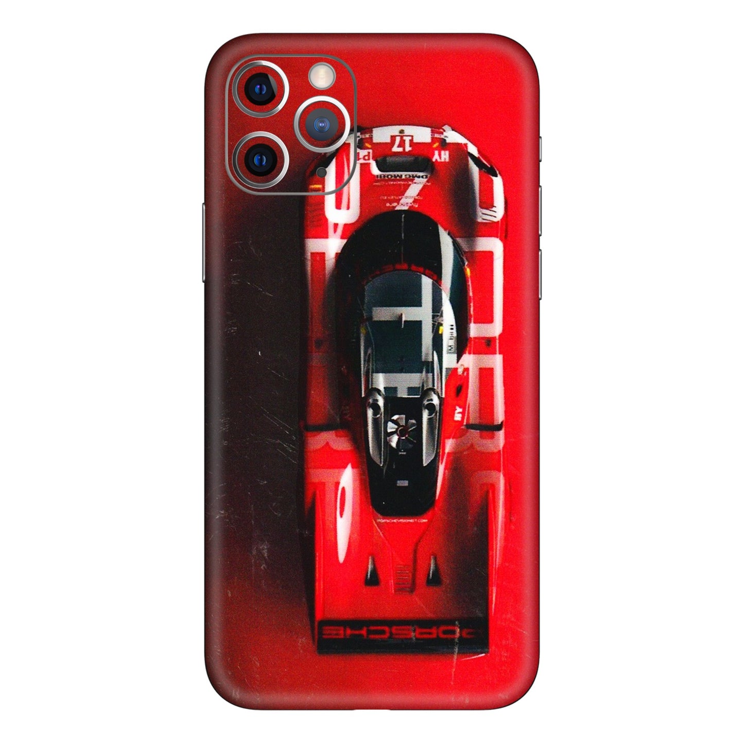 Apple iPhone Skins (All Models) - Red Porsche Car Logo - 3D Embossed Finish (L-315) iPhone 11 Pro Max