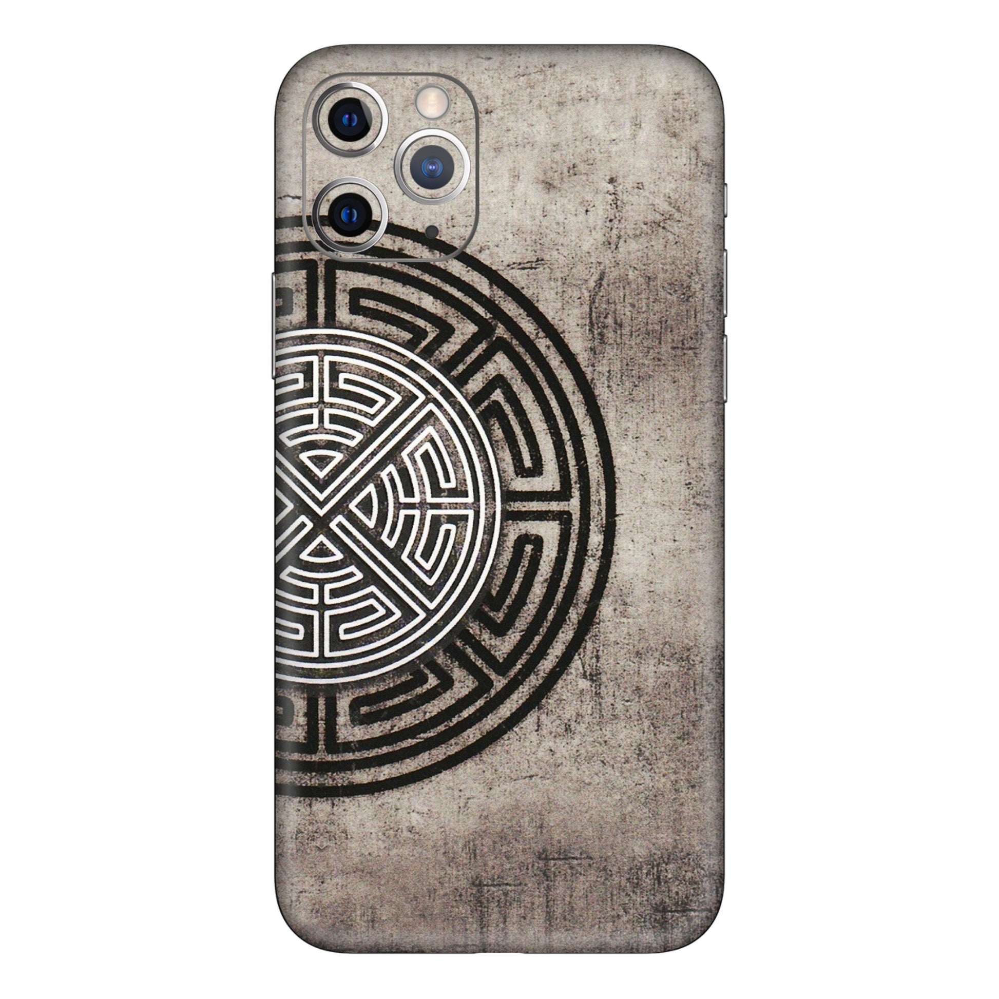 Apple iPhone Skins (All Models) - Mysterious Circular Design - 3D Embossed Finish (L-63) iPhone 11 Pro Max