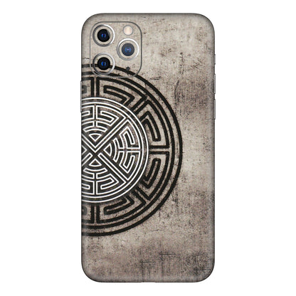 Apple iPhone Skins (All Models) - Mysterious Circular Design - 3D Embossed Finish (L-63) iPhone 11 Pro Max
