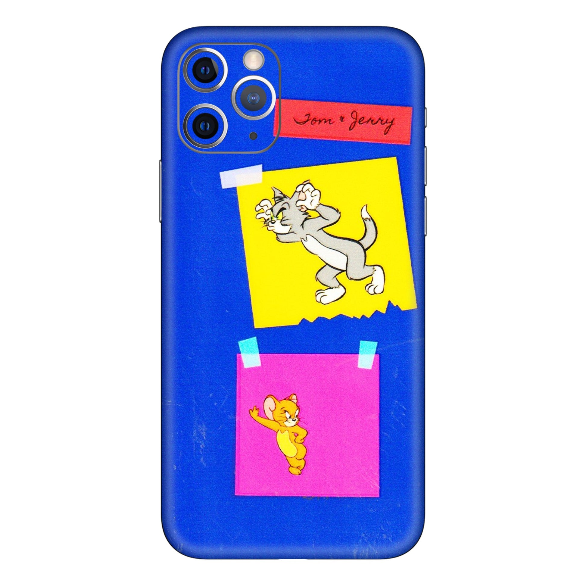 Apple iPhone Skins (All Models) - Tom N Jerry Sticky Notes - 3D Embossed Finish (L-88) iPhone 11 Pro Max