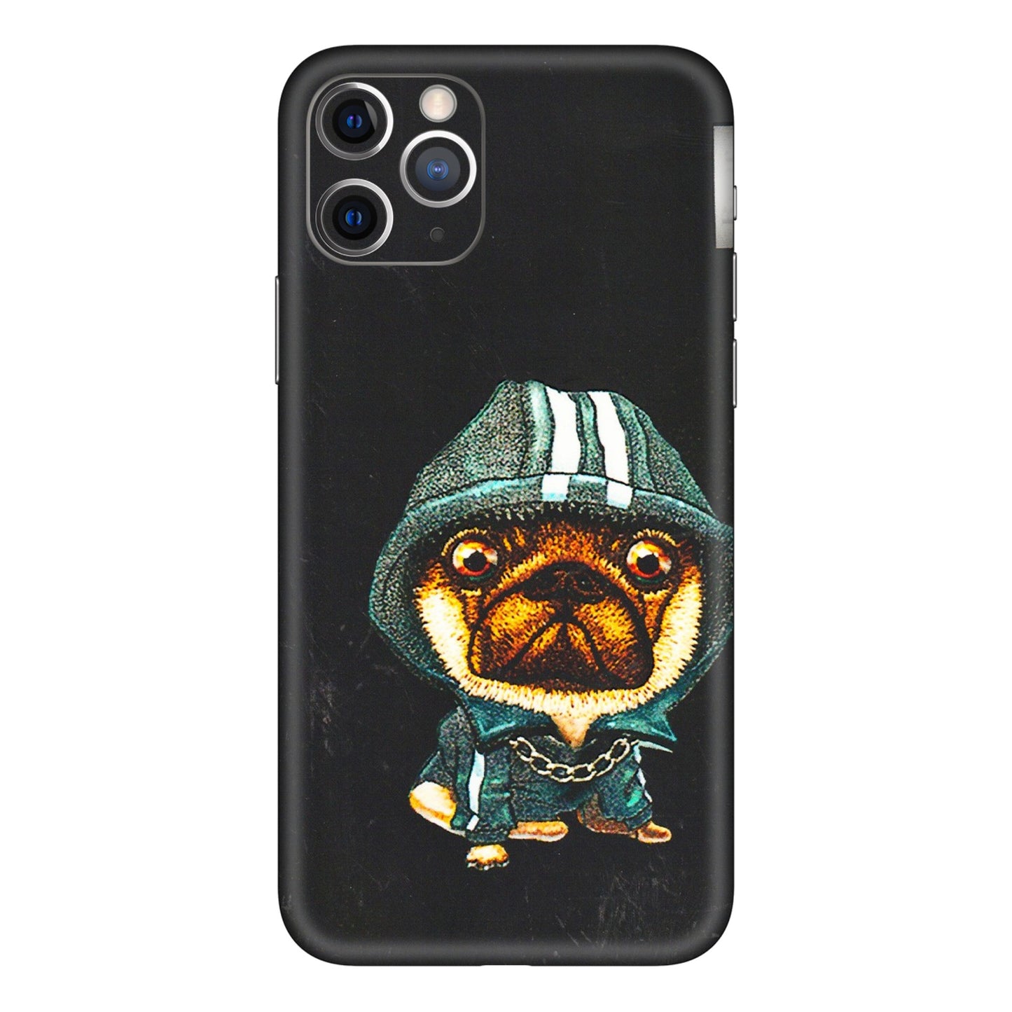 Apple iPhone Skins (All Models) - Puppy N Hoodie - 3D Embossed Finish (L-90) iPhone 11 Pro Max