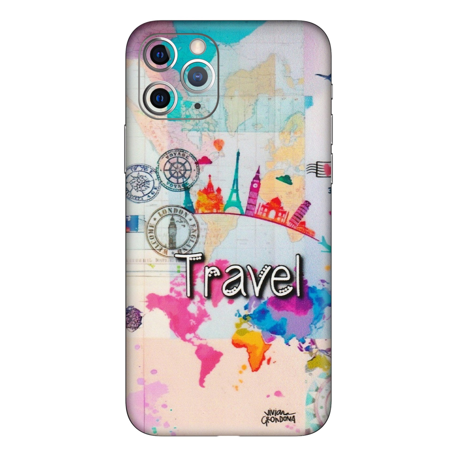 Apple iPhone Skins (All Models) - Travel The Wonders - Matte Finish (M-108) iPhone 11 Pro Max