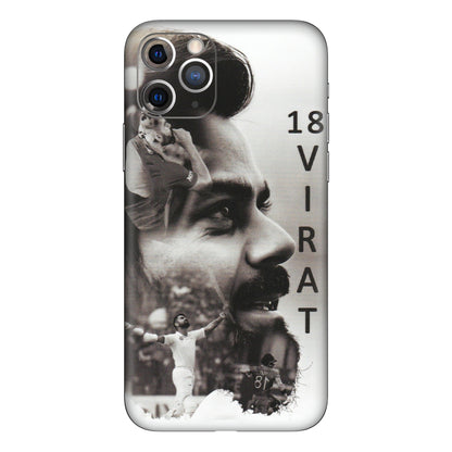 Apple iPhone Skins (All Models) - Virat Kohli Cricketer - Matte Finish (M-163) iPhone 11 Pro Max