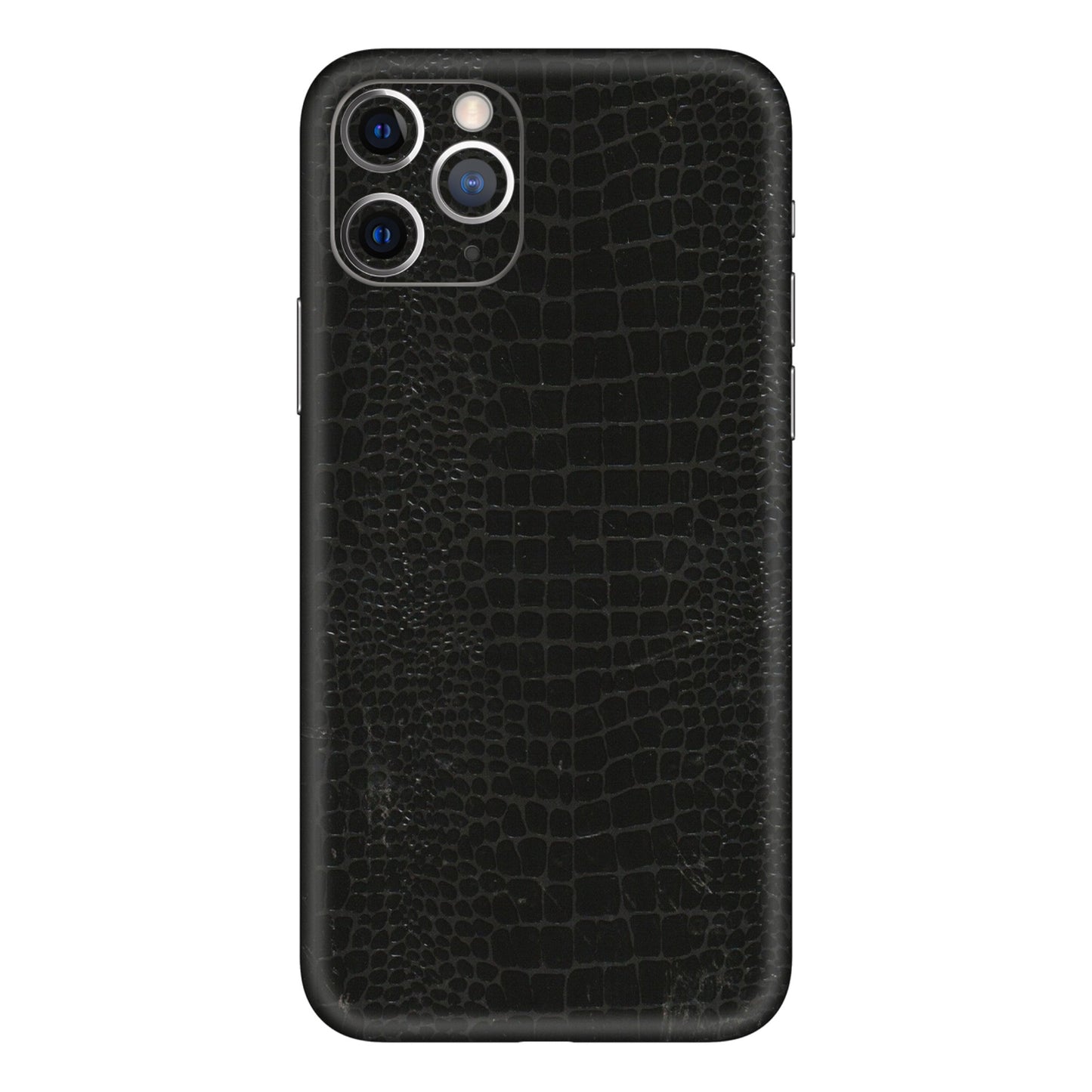 Apple iPhone Skins (All Models) - Snake Leather Black - 3D Embossed Finish (L-107) iPhone 11 Pro