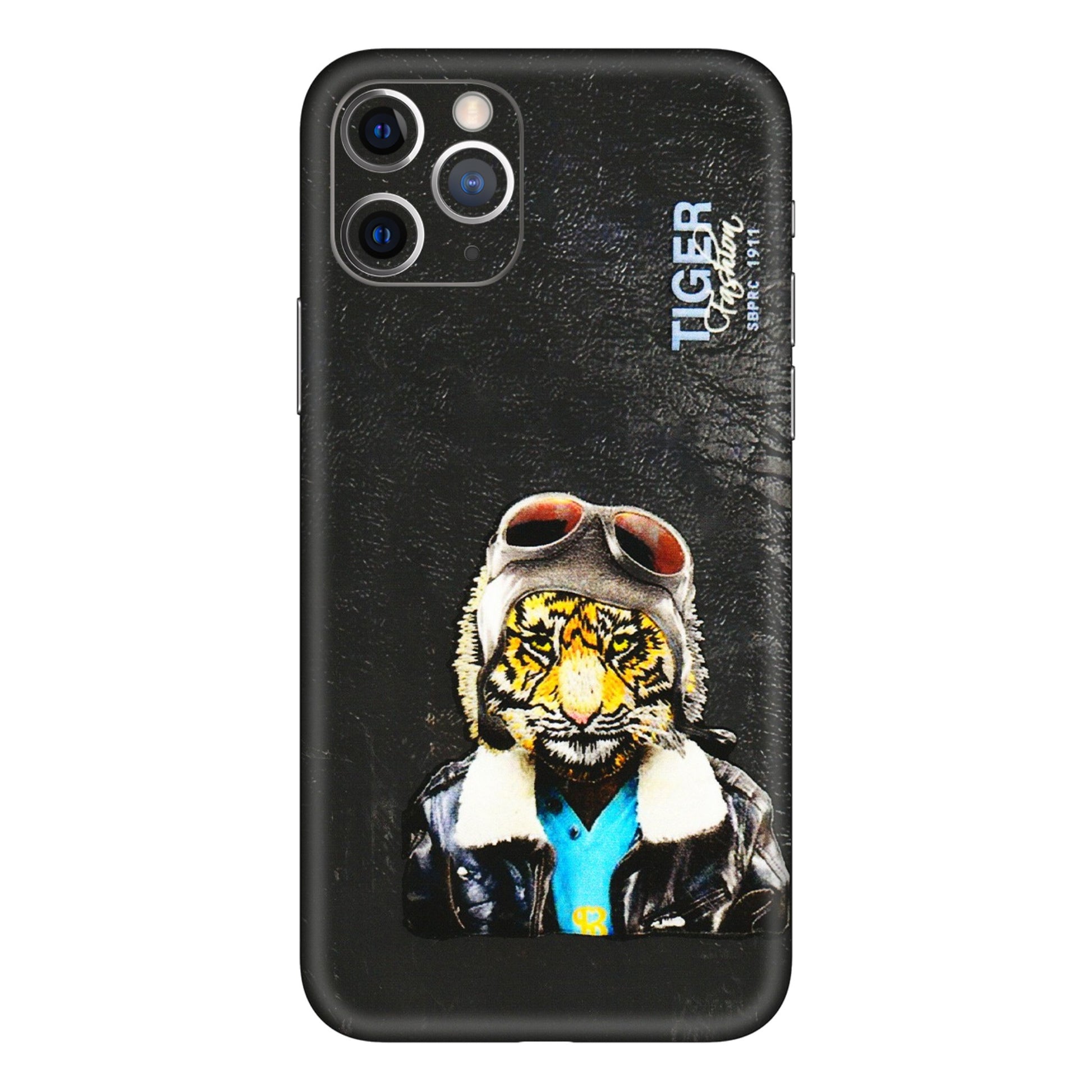 Apple iPhone Skins (All Models) - Rider Tiger - 3D Embossed Finish (L-113) iPhone 11 Pro
