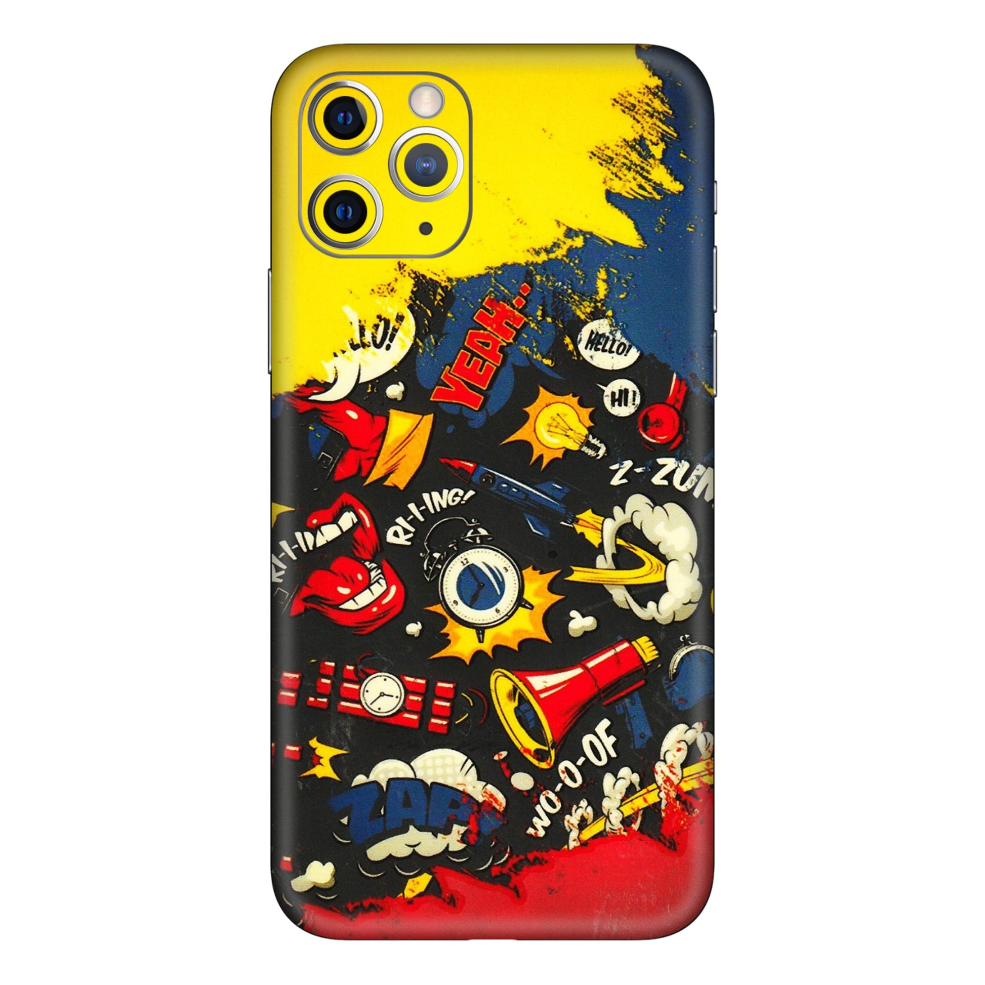 Apple iPhone Skins (All Models) - Pacific Doodle Art - 3D Embossed Finish (L-120) iPhone 11 Pro