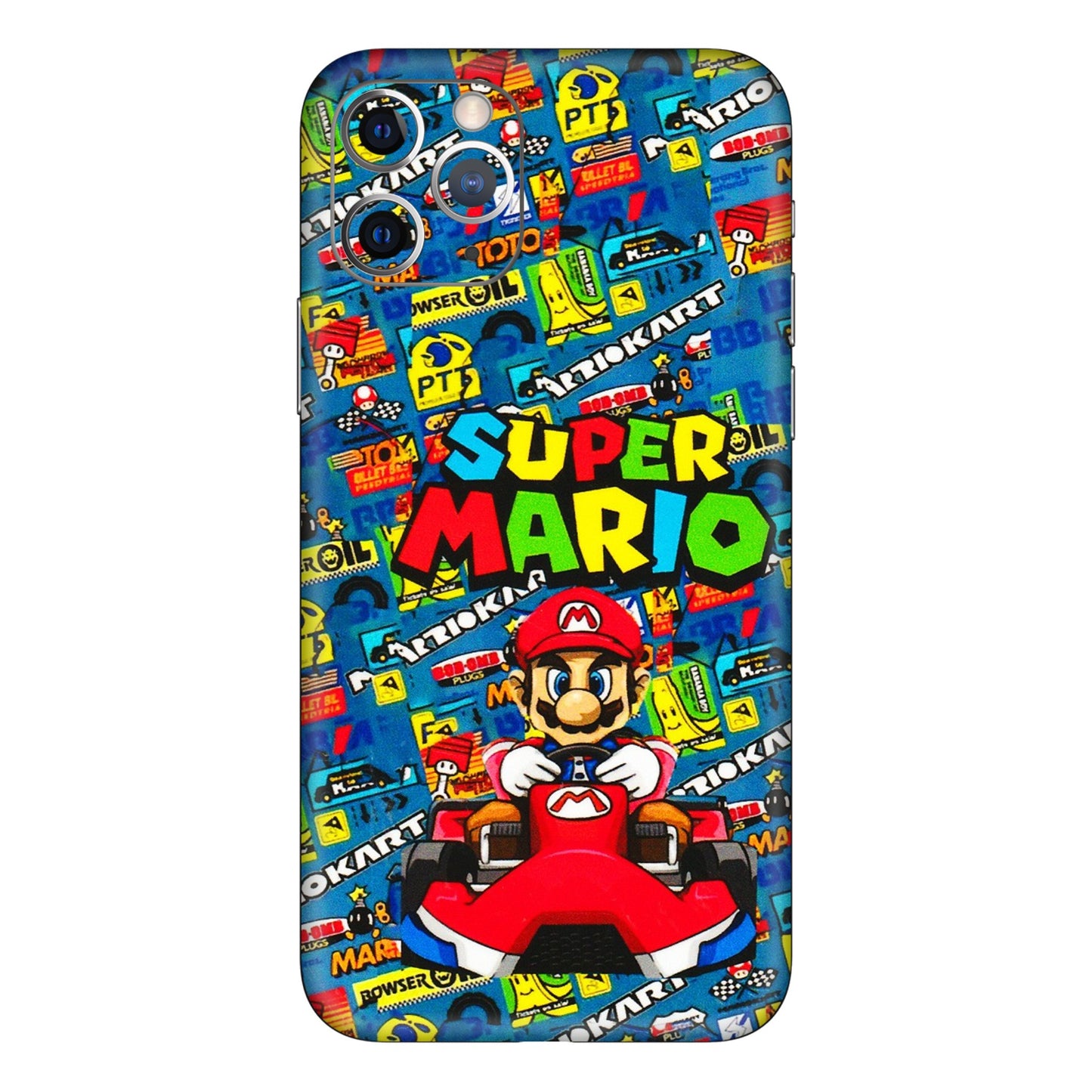 Apple iPhone Skins (All Models) - Super Mario Kart - 3D Embossed Finish (L-140) iPhone 11 Pro